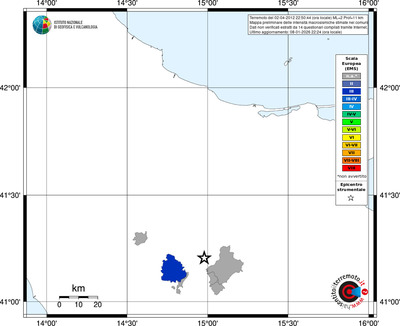 Mappa EMS - territori comuni