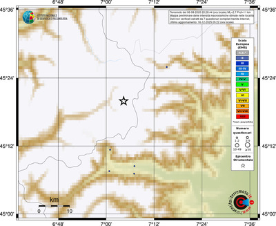 Mappa EMS - località