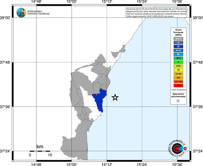 Mappa EMS - territori comuni