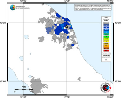 Mappa EMS - territori comuni