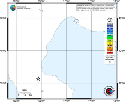 Mappa EMS - territori località