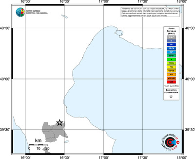 Mappa EMS - territori comuni