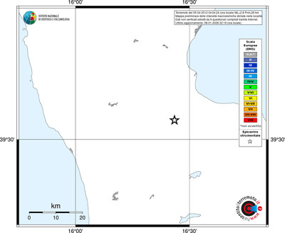 Mappa EMS - territori località