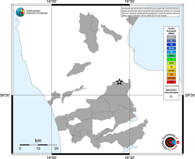 Mappa EMS - territori comuni