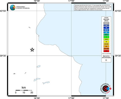Mappa MCS - territori località