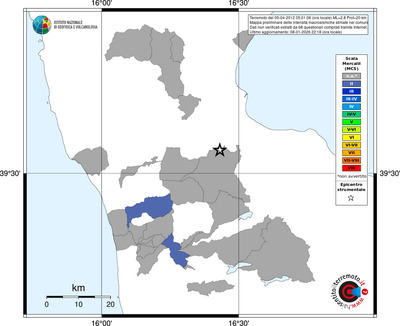 Mappa MCS - territori comuni
