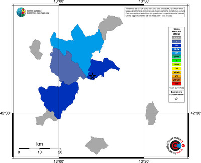 Mappa MCS - territori comuni