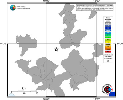 Mappa EMS - territori comuni