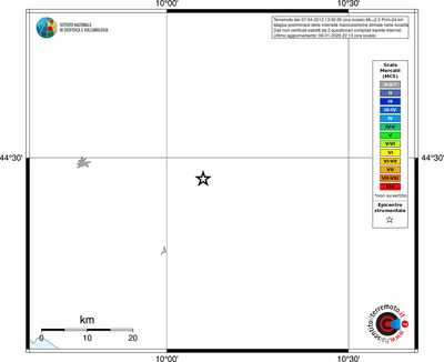 Mappa MCS - territori località