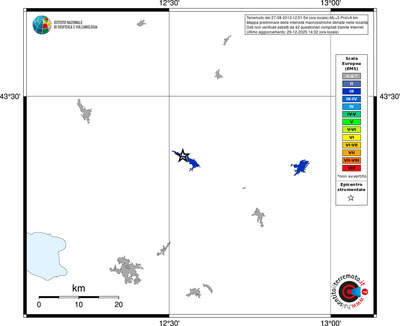 Mappa EMS - territori località