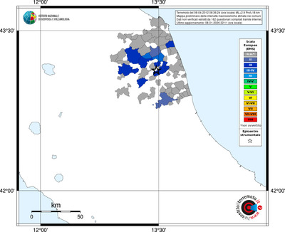 Mappa EMS - territori comuni
