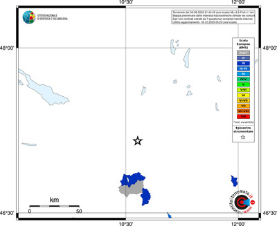 Mappa EMS - territori comuni