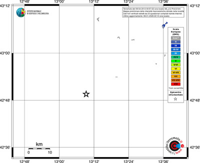 Mappa EMS - territori località