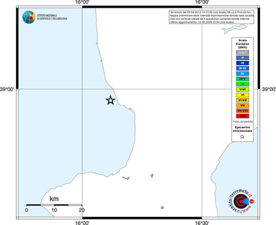 Mappa EMS - territori località