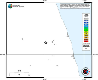 Mappa EMS - territori località