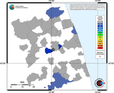 Mappa MCS - territori comuni