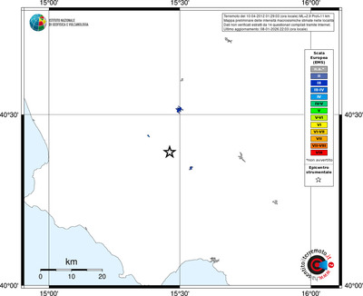 Mappa EMS - territori località