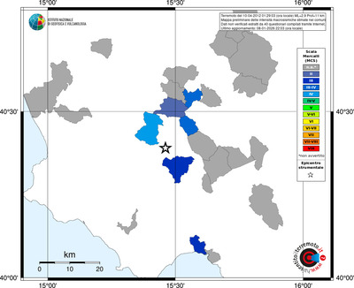 Mappa MCS - territori comuni