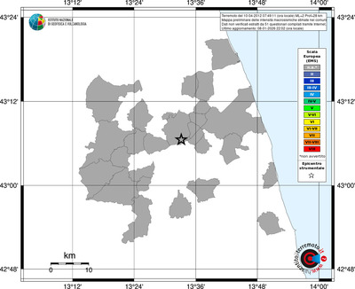 Mappa EMS - territori comuni