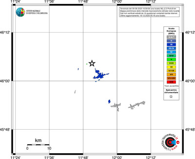 Mappa EMS - territori località