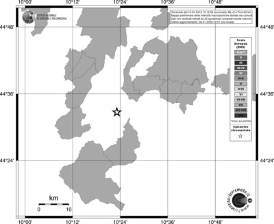Mappa EMS - territori comuni