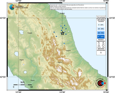 Mappa comuni con almeno 3 questionari