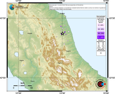 Mappa comuni con almeno 3 questionari