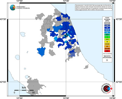 Mappa EMS - territori comuni