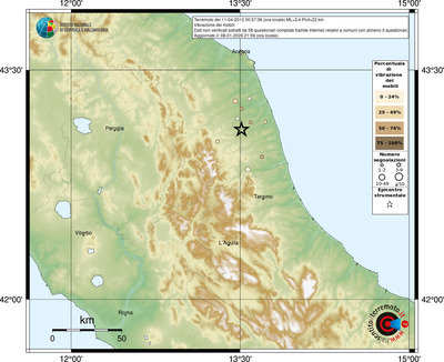Mappa comuni con almeno 3 questionari