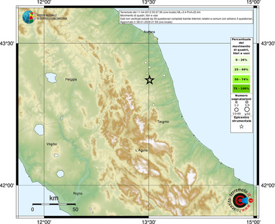 Mappa comuni con almeno 3 questionari