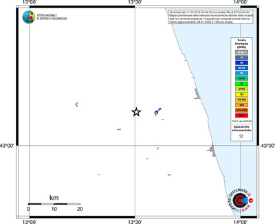 Mappa EMS - territori località