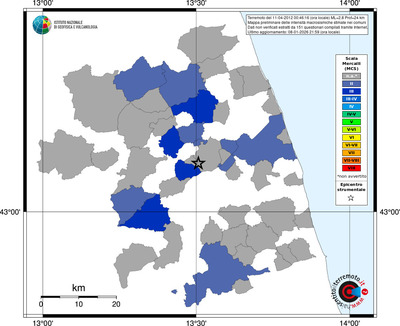Mappa MCS - territori comuni