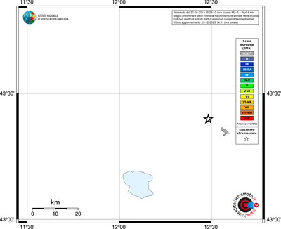 Mappa EMS - territori località