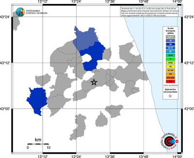 Mappa EMS - territori comuni