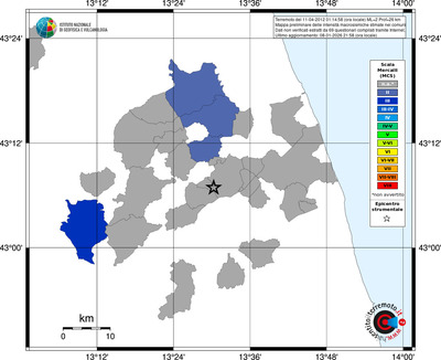 Mappa MCS - territori comuni