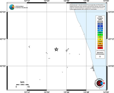 Mappa EMS - territori località