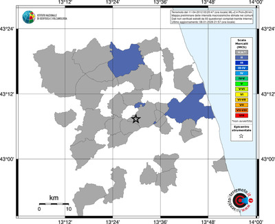 Mappa MCS - territori comuni
