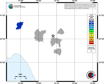 Mappa EMS - territori comuni