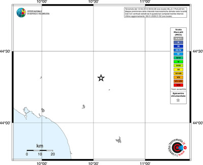 Mappa MCS - territori località
