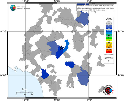 Mappa MCS - territori comuni
