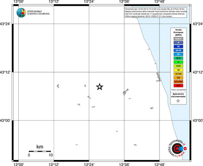 Mappa EMS - territori località