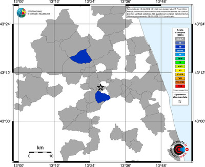 Mappa EMS - territori comuni