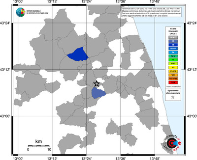 Mappa MCS - territori comuni