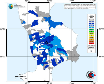 Mappa EMS - territori comuni