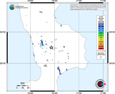 Mappa MCS - territori delle località