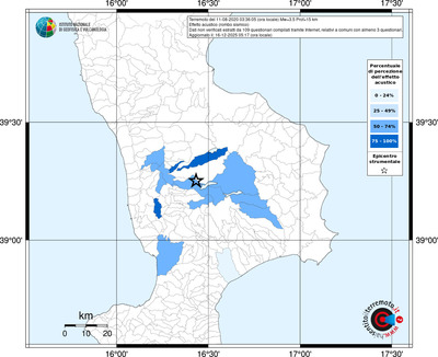 Mappa territorio comunale con almeno 3 questionari
