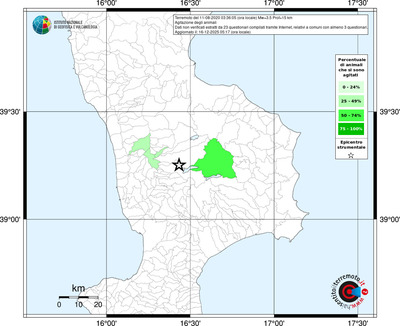 Mappa territorio comunale con almeno 3 questionari