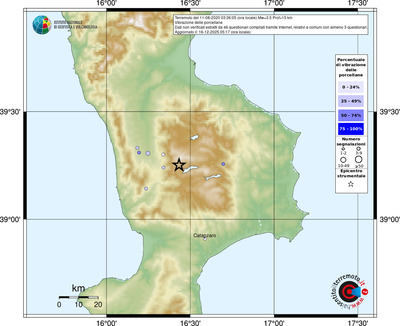 Mappa comuni con almeno 3 questionari