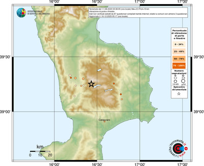 Mappa comuni con almeno 3 questionari