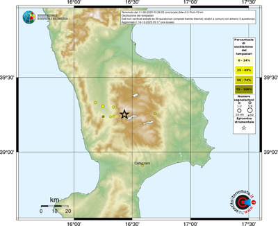 Mappa comuni con almeno 3 questionari